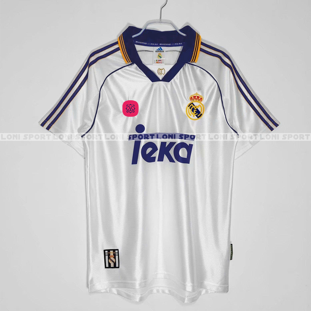 Áo retro Real Madrid sân nhà trắng 98/2000_thumbnail_1