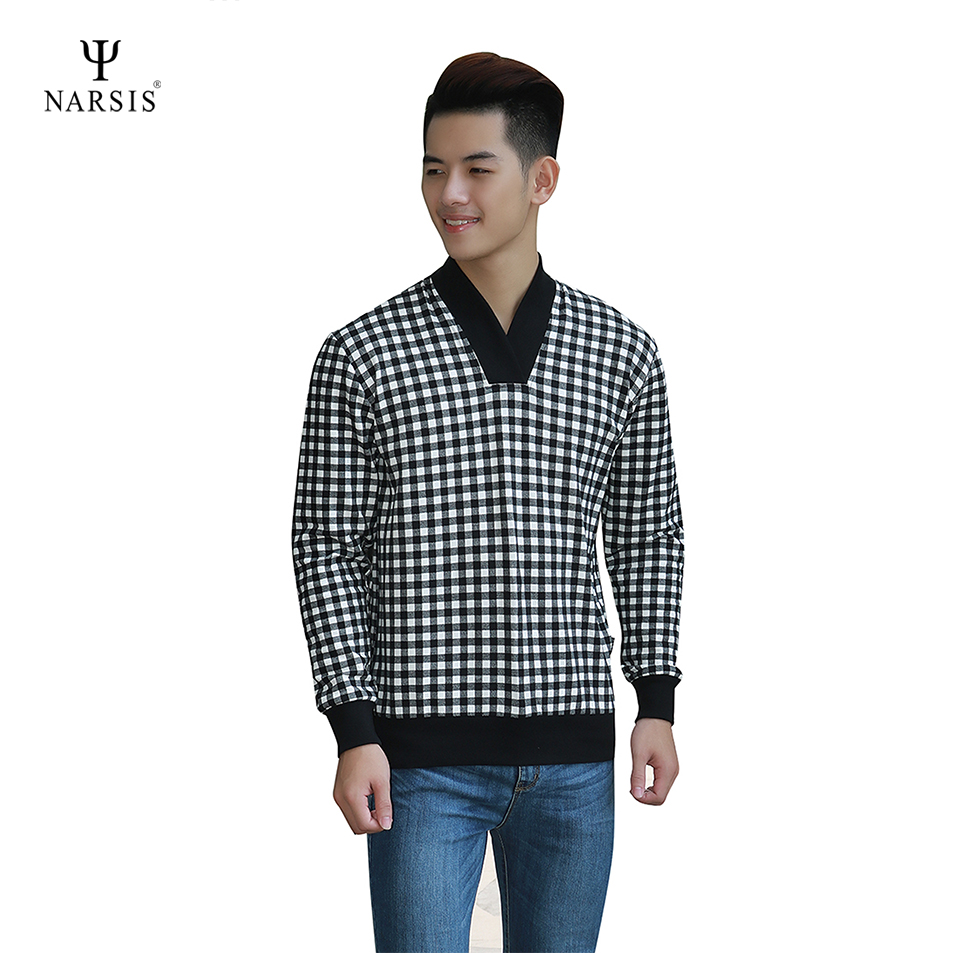 ÁO THU ĐÔNG NAM D4119 NARSIS CHẤT LIỆU THOÁNG MÁT, DỄ CHỊU, THOẢI MÁI CẢ NGÀY, DỄ VẬN ĐỘNG_thumbnail_1