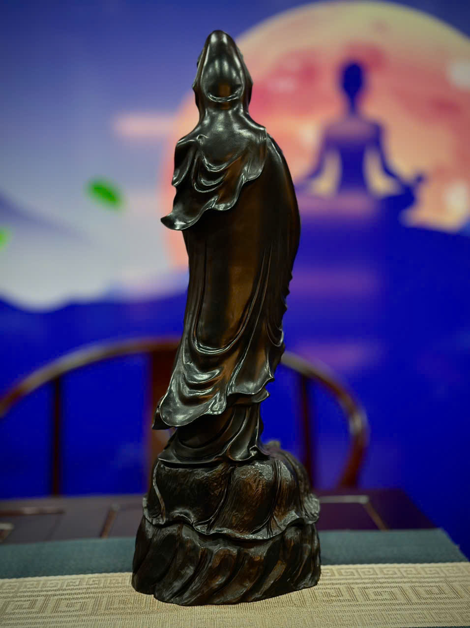 TƯỢNG MẸ QUAN ÂM TỐNG TỬ GỖ TRẮC ĐEN_thumbnail_3