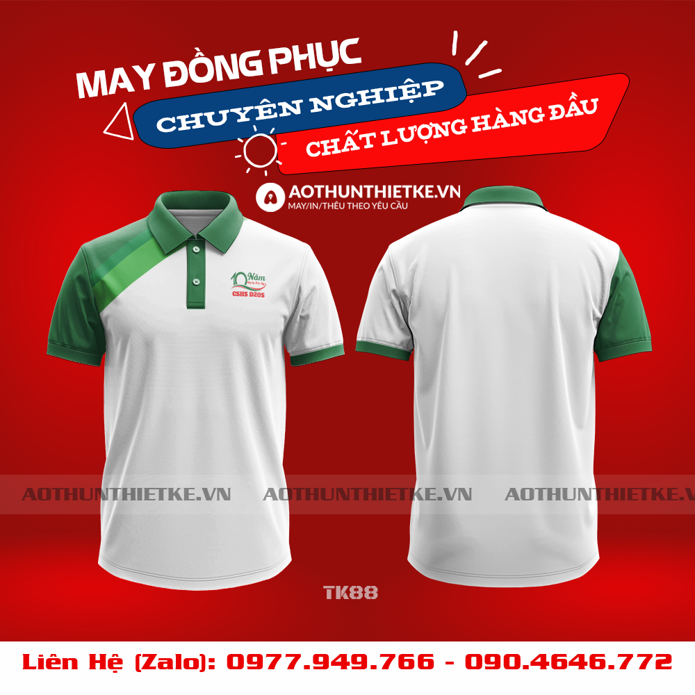 Áo Đồng Phục Họp Lớp 3D Kỷ Niệm 10 Năm Tựu Trường