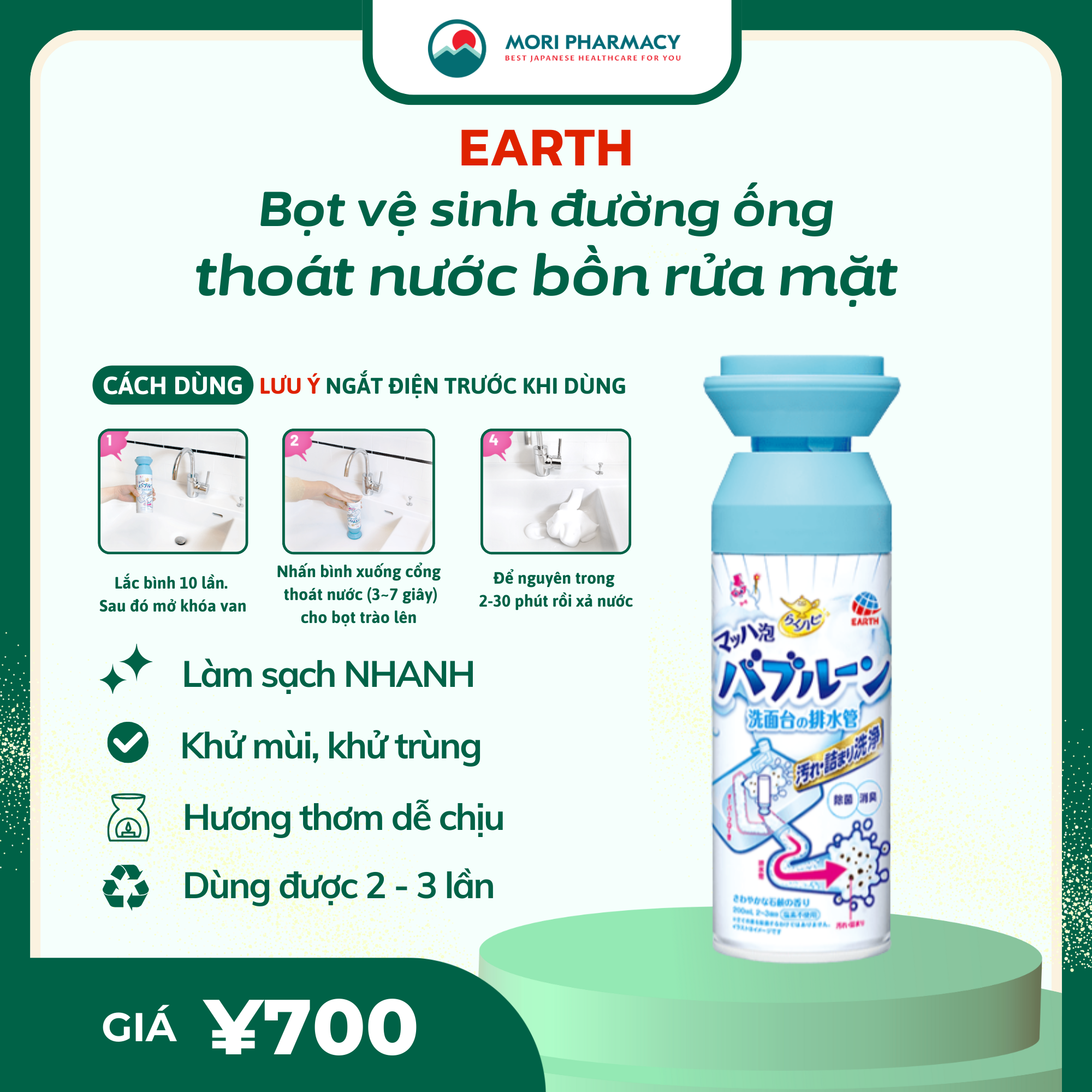 Nước thông tắc bồn rửa