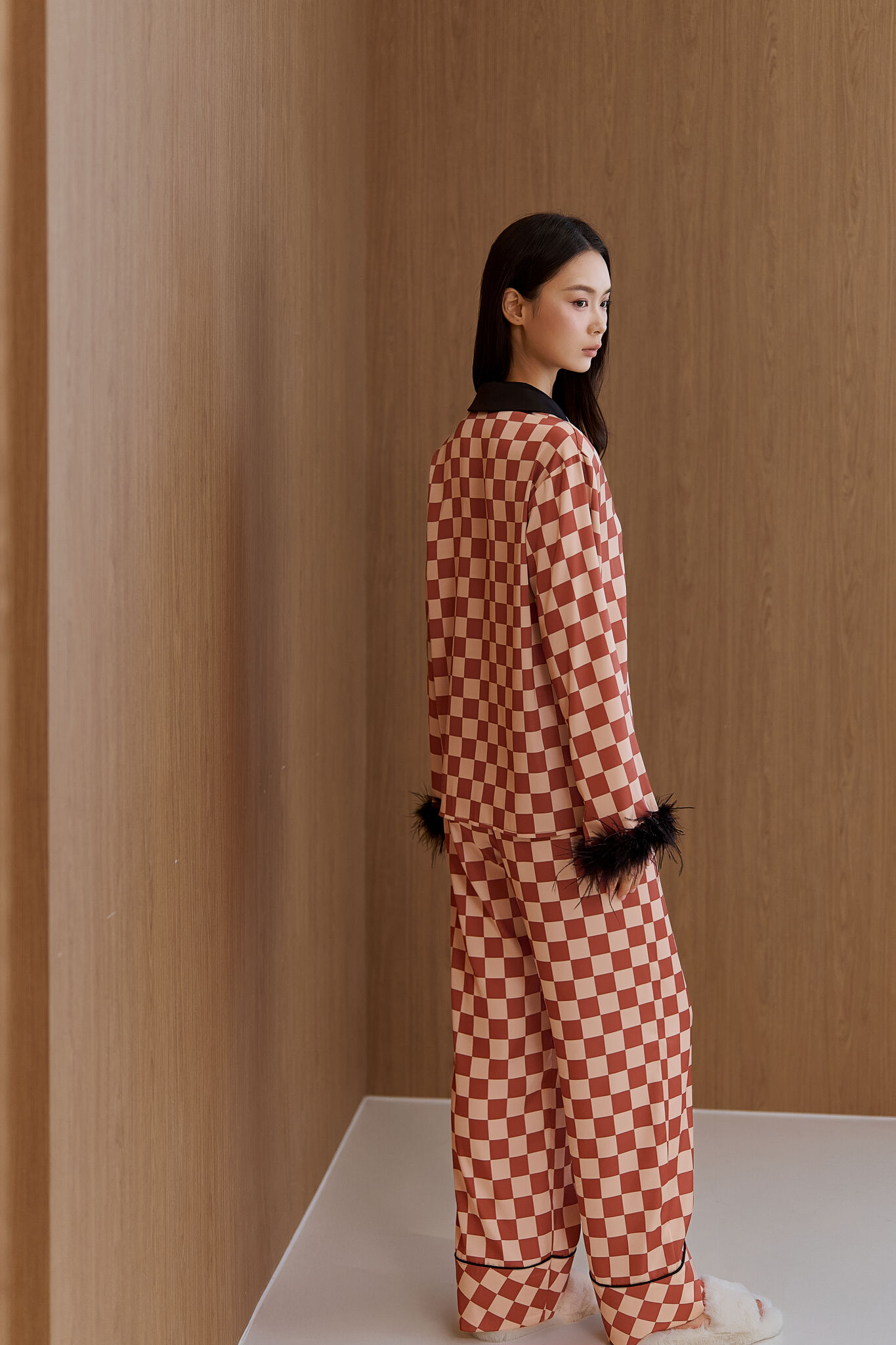 Bộ Lụa 𝑺𝒐𝒇𝒕 𝑯𝒐𝒖𝒓𝒔 áo dài tay, quần dài BN658_thumbnail_4