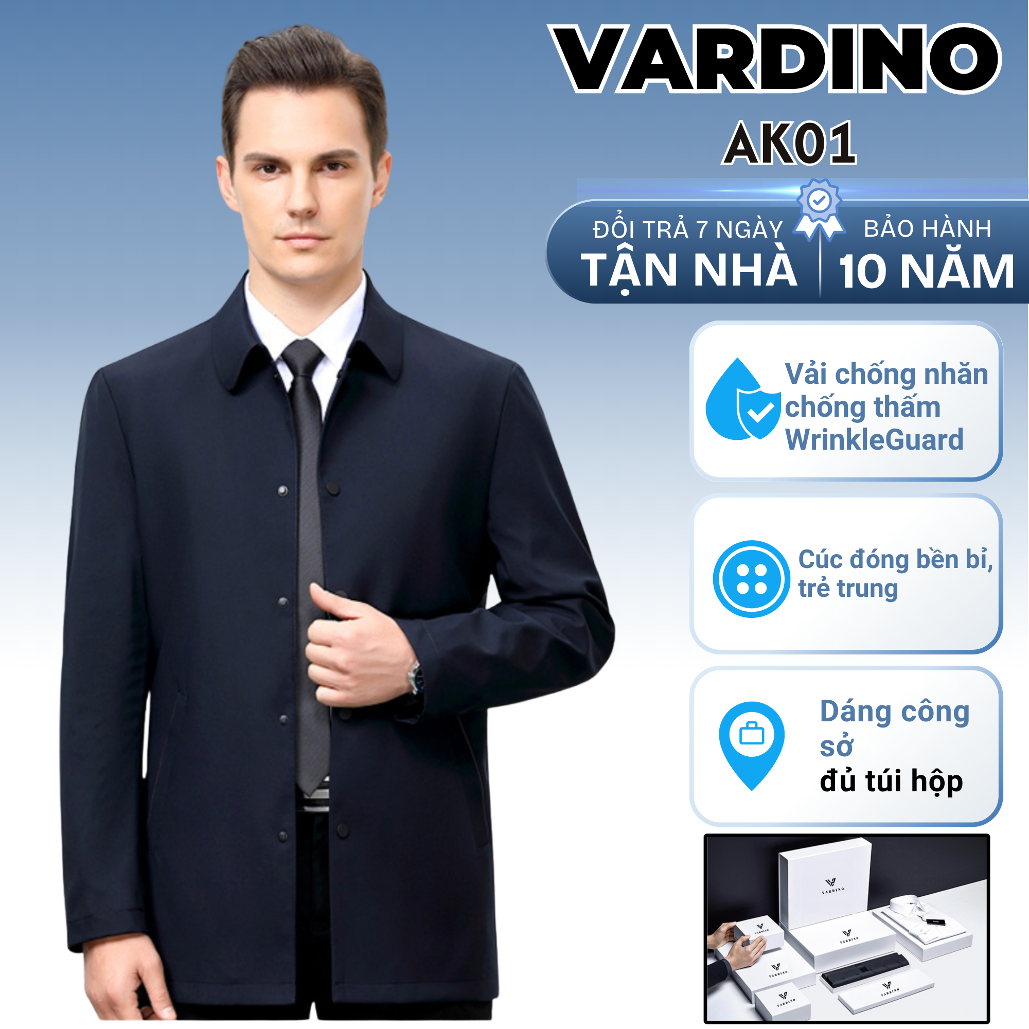 Áo khoác nam công sở ak01