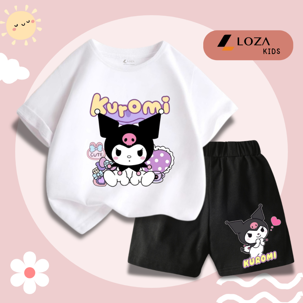 Bộ đồ bé gái in hình Kuromi -  Loza Kids SB308_thumbnail_5