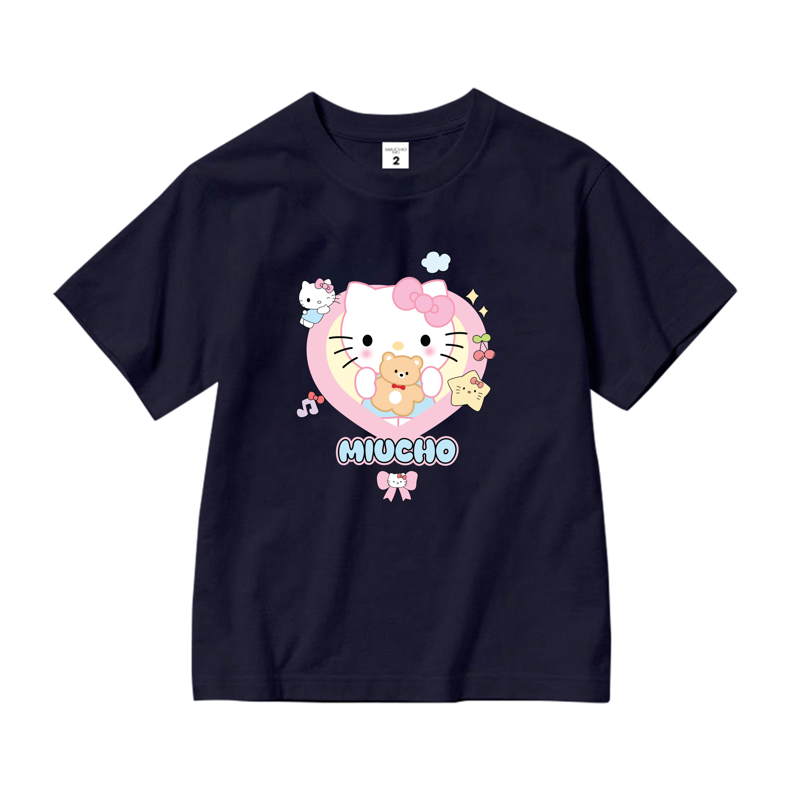 Áo thun bé gái form rộng chất vải cotton thoáng mát AED1545 Miucho Kid in artwork_thumbnail_12