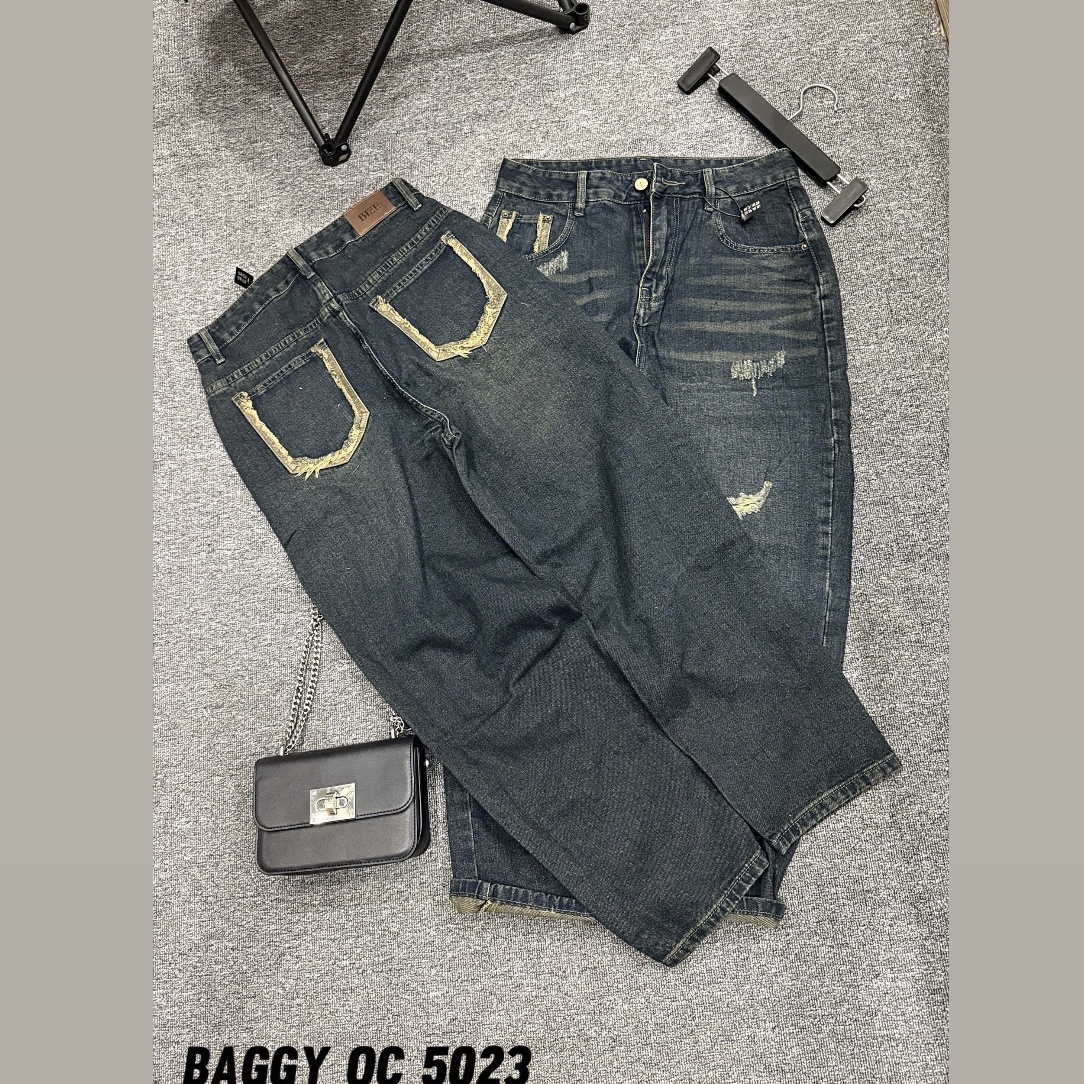 Quần jean baggy rách túi kiểu bigsize QJ5023 dành cho nàng béo mập từ 55-90kg_thumbnail_4
