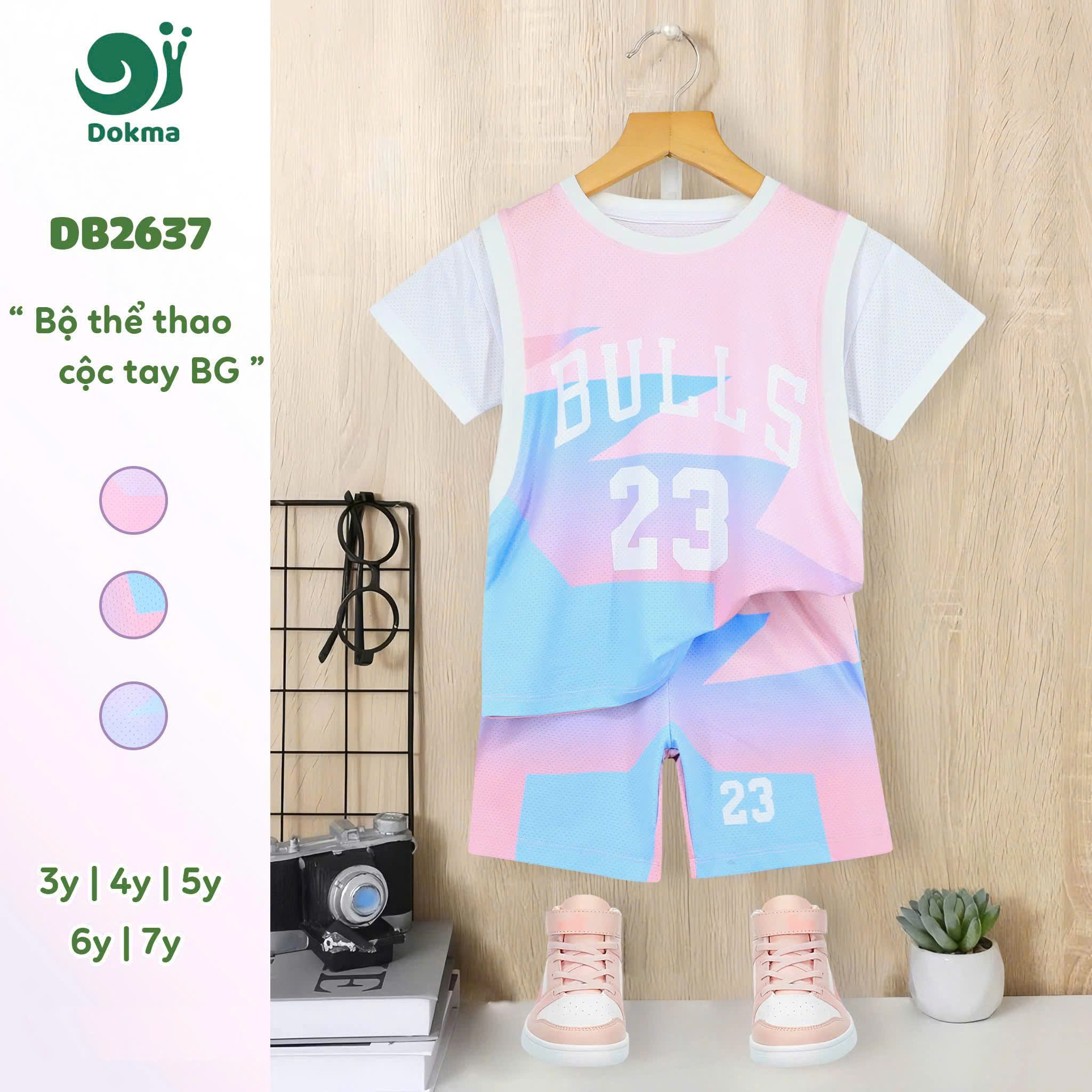 Bộ thể thao cộc tay db2637