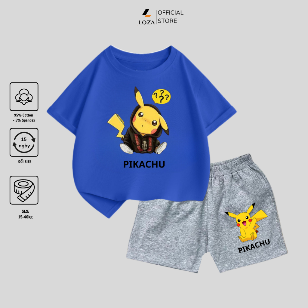 Bộ đồ bé trai in hình 'Pokemon' - Loza Kids SB108_thumbnail_7