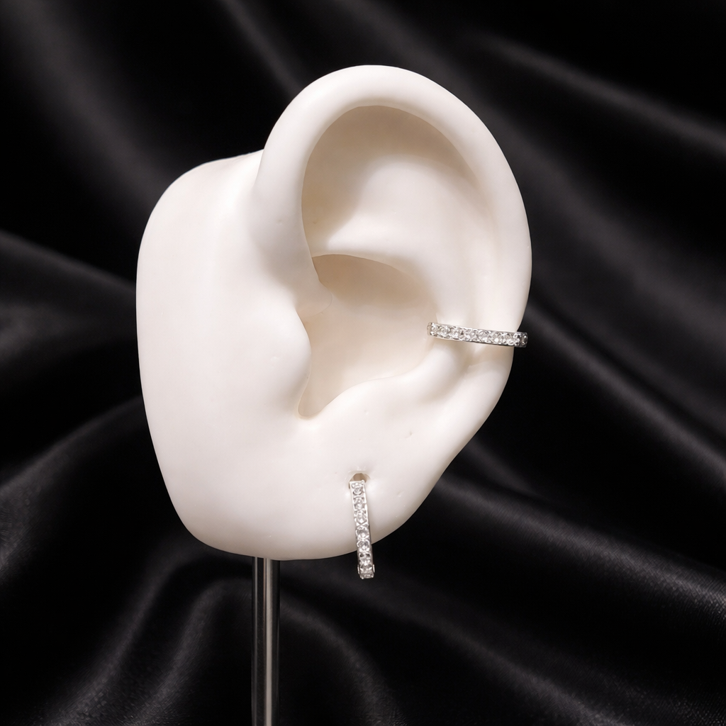 Khuyên vòng bạc xi kim nửa vòng đá khối 10mm_thumbnail_3