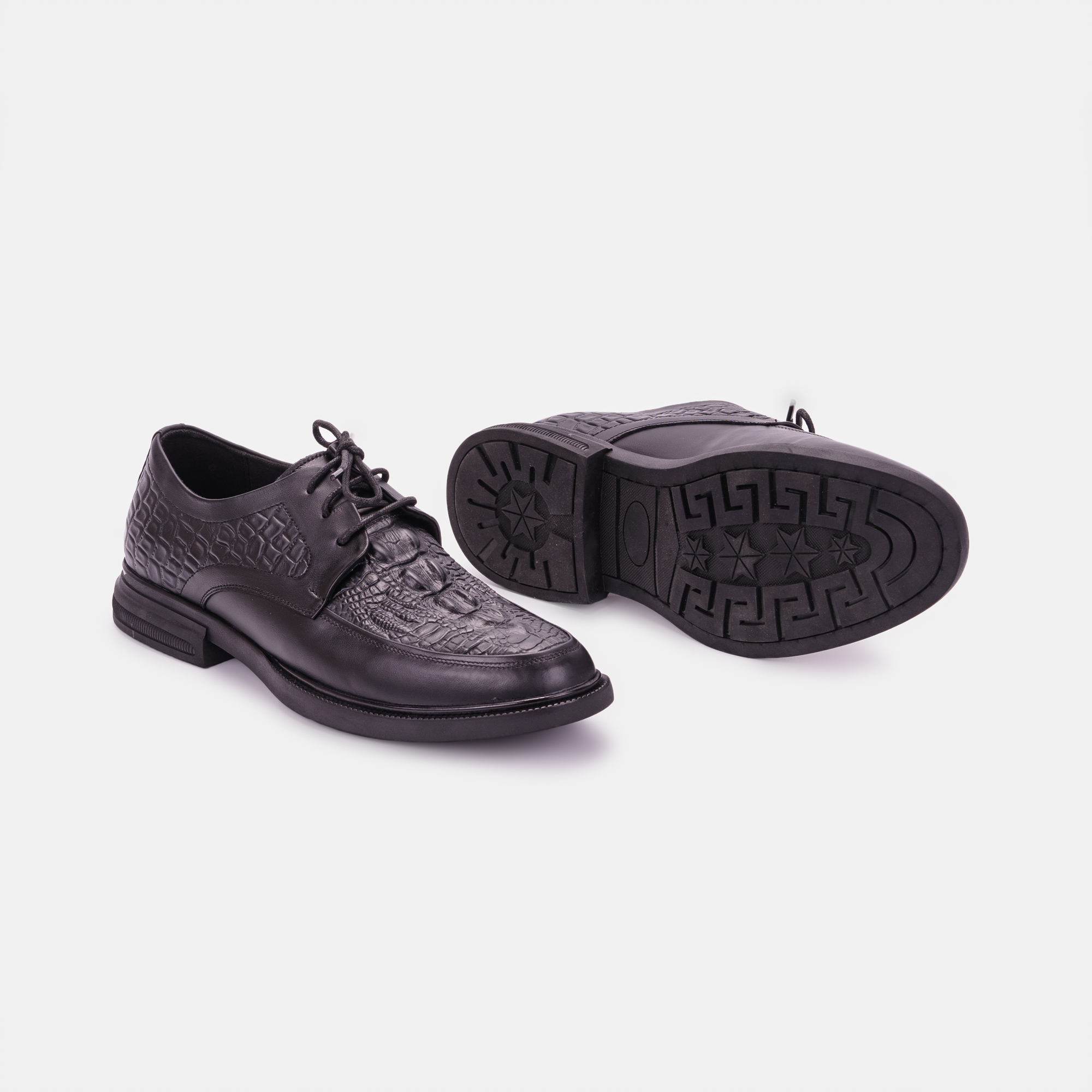 IS84 - Giày Da Công Sở Dập Vân Cá Sấu