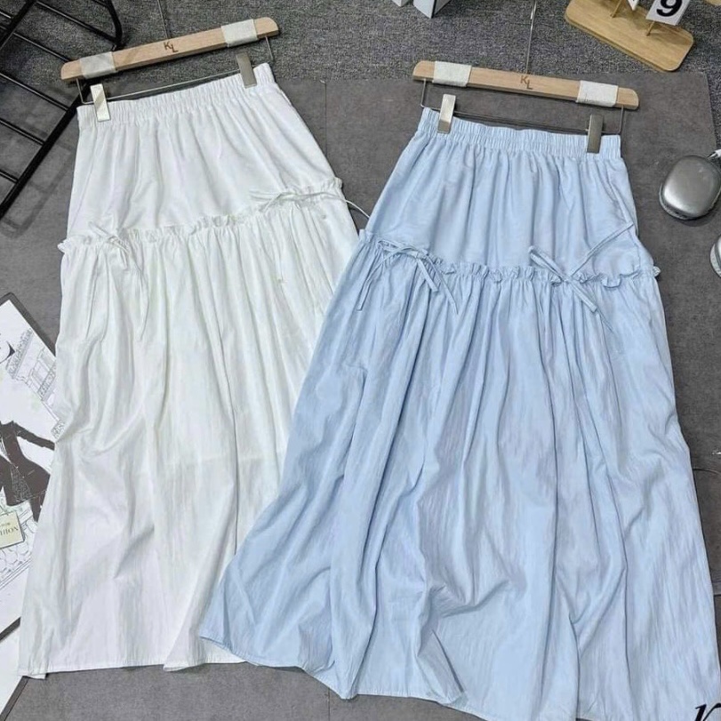 Chân váy dáng dài phối nơ bigsize CV322 dành cho nàng béo mập từ 55-90kg_thumbnail_4