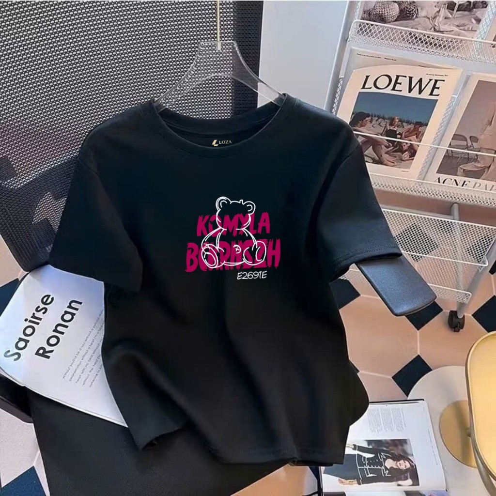 Áo phông nữ form vừa chất liệu thun cotton 4 chiều - LOZA G0259_thumbnail_2