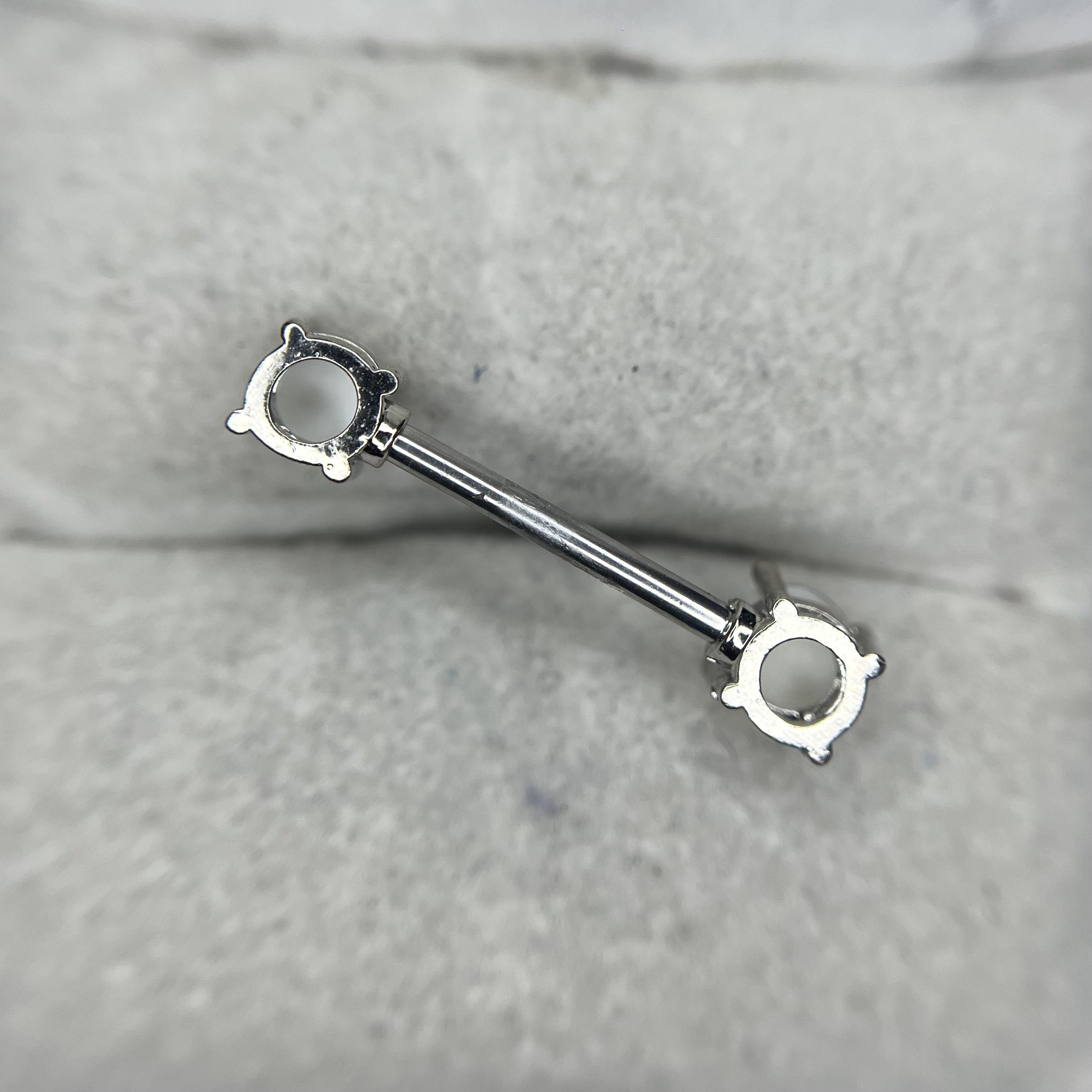 Khuyên Ti đá opal trắng 2 đầu_thumbnail_1