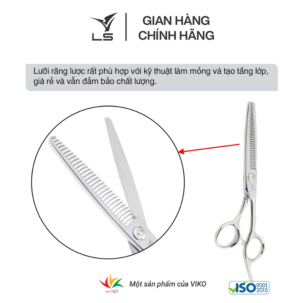 Kéo tỉa răng cong Viko  JT3230 - bảo hành 1 năm_thumbnail_2