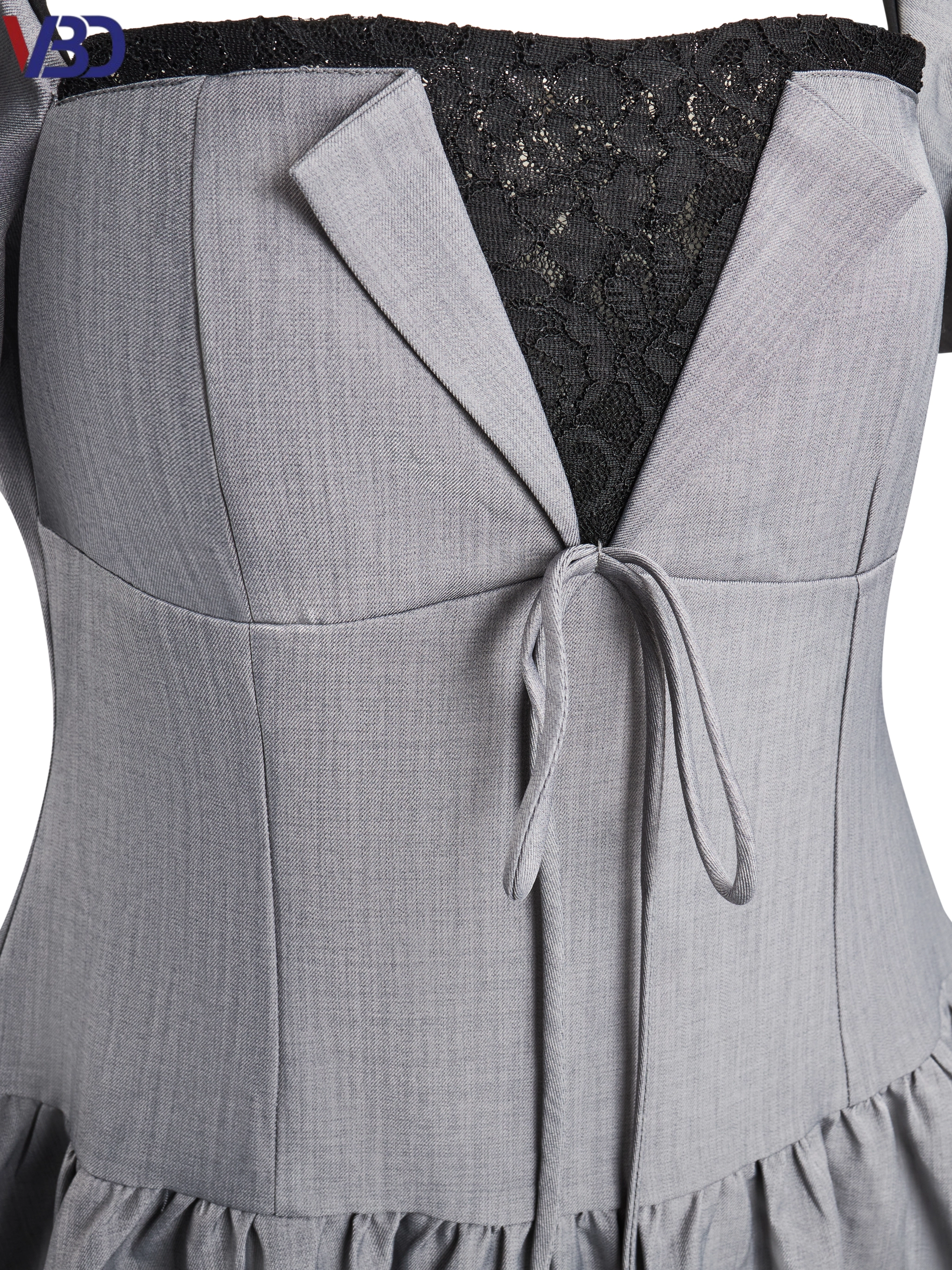 Đầm phồng tùng bí phối ren ngực bigsize DA170 dành cho nàng béo mập từ 55-95kg_thumbnail_3