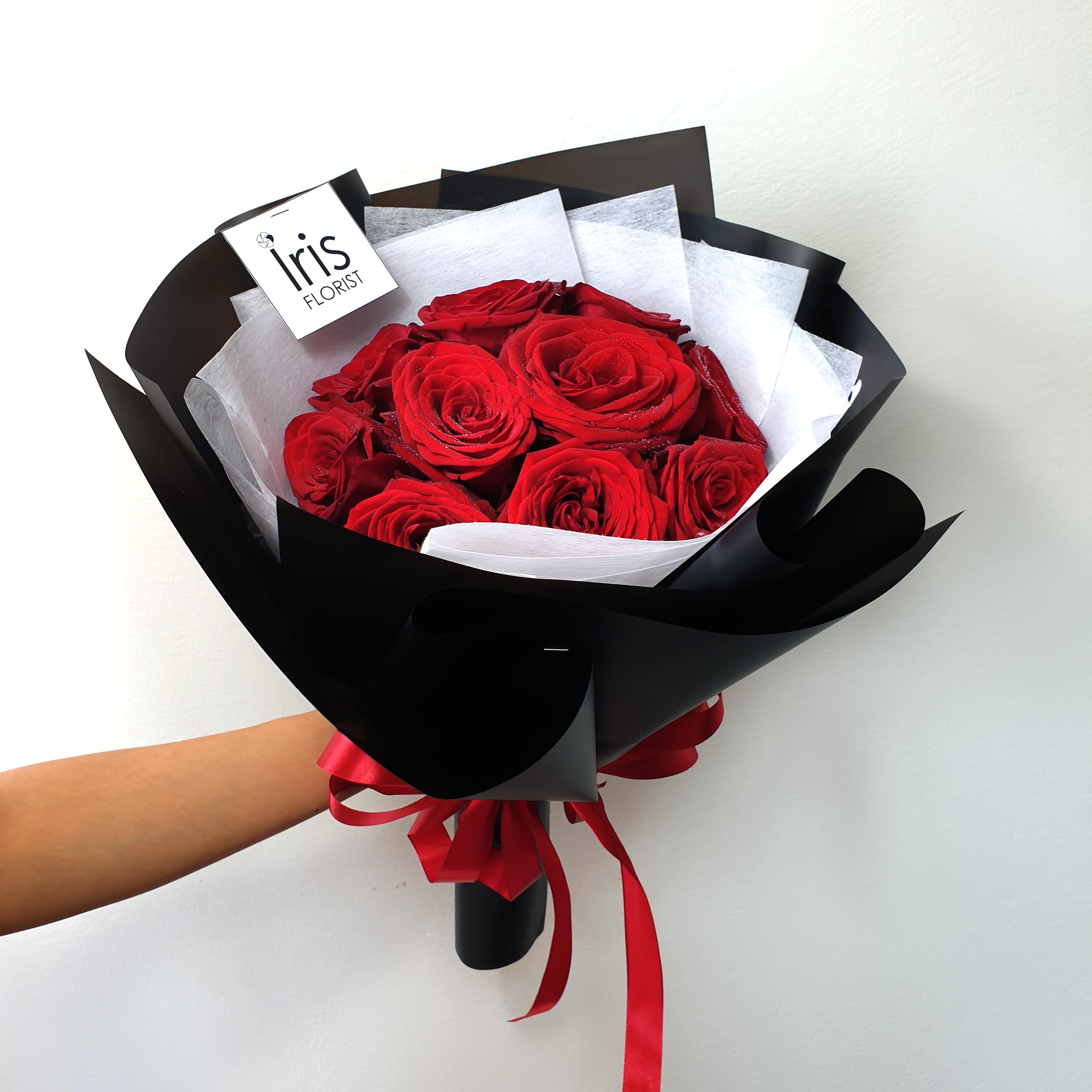 Hồng đỏ Red Naomi - Bó size S - 10 Bông