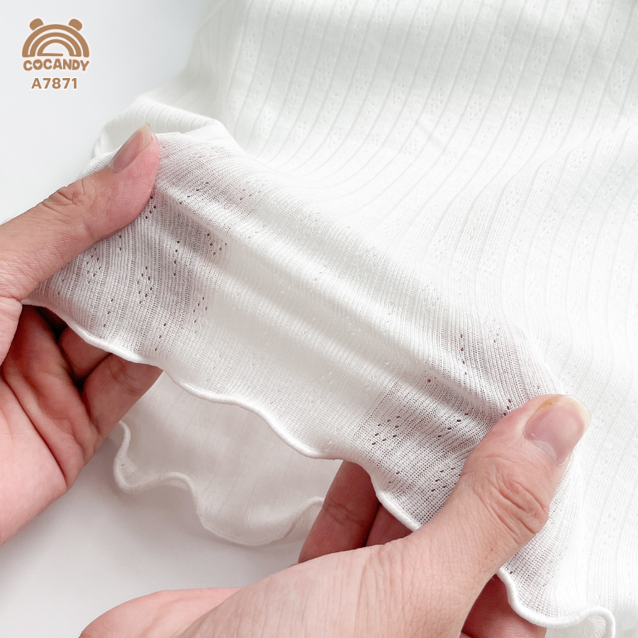 Áo cộc polo TRẮNG sát nách cổ sen nơ_thumbnail_4