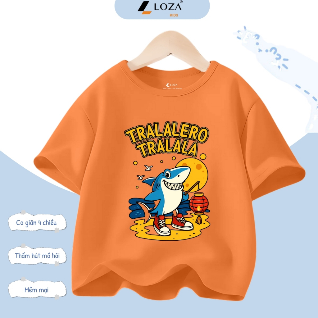 Áo thun Brainrot Tralalero Tralala cho bé trai từ 15-45kg - Áo phông trẻ em Loza Kids - AT3240_thumbnail_3