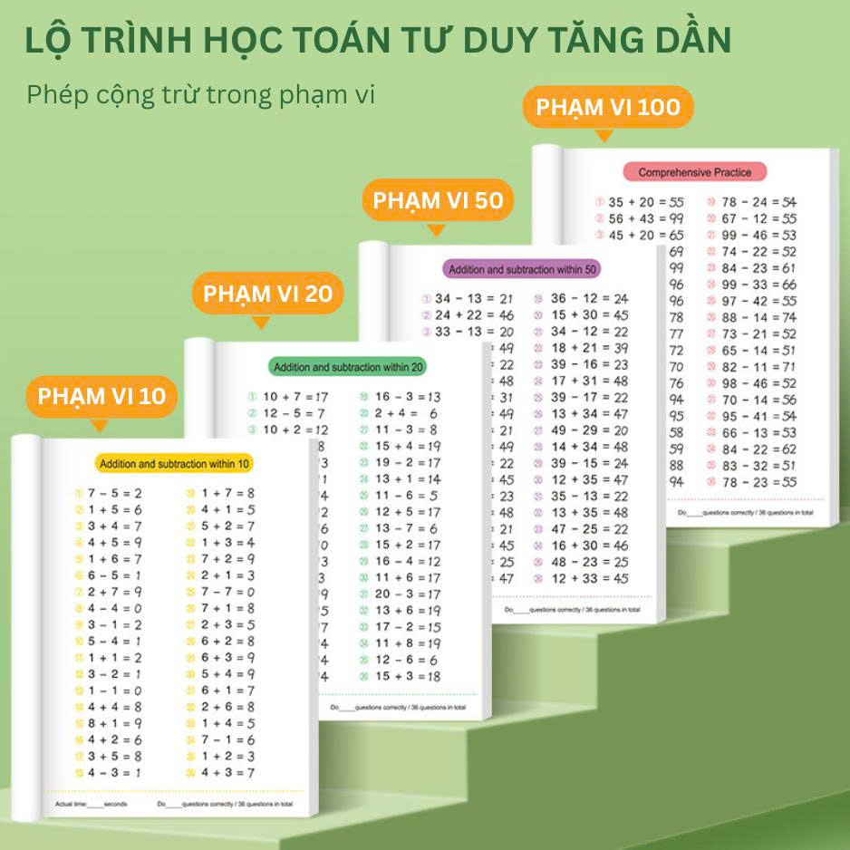 Toán cộng trừ mầm non, tiền tiểu học Mental Arithmetic within 20,50,100_thumbnail_3