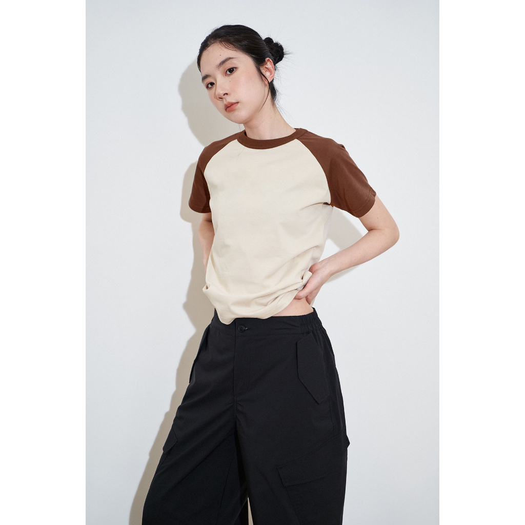 Áo baby tee phối trơn ABPTT01 Miucho cotton cổ tròn in basic_thumbnail_5