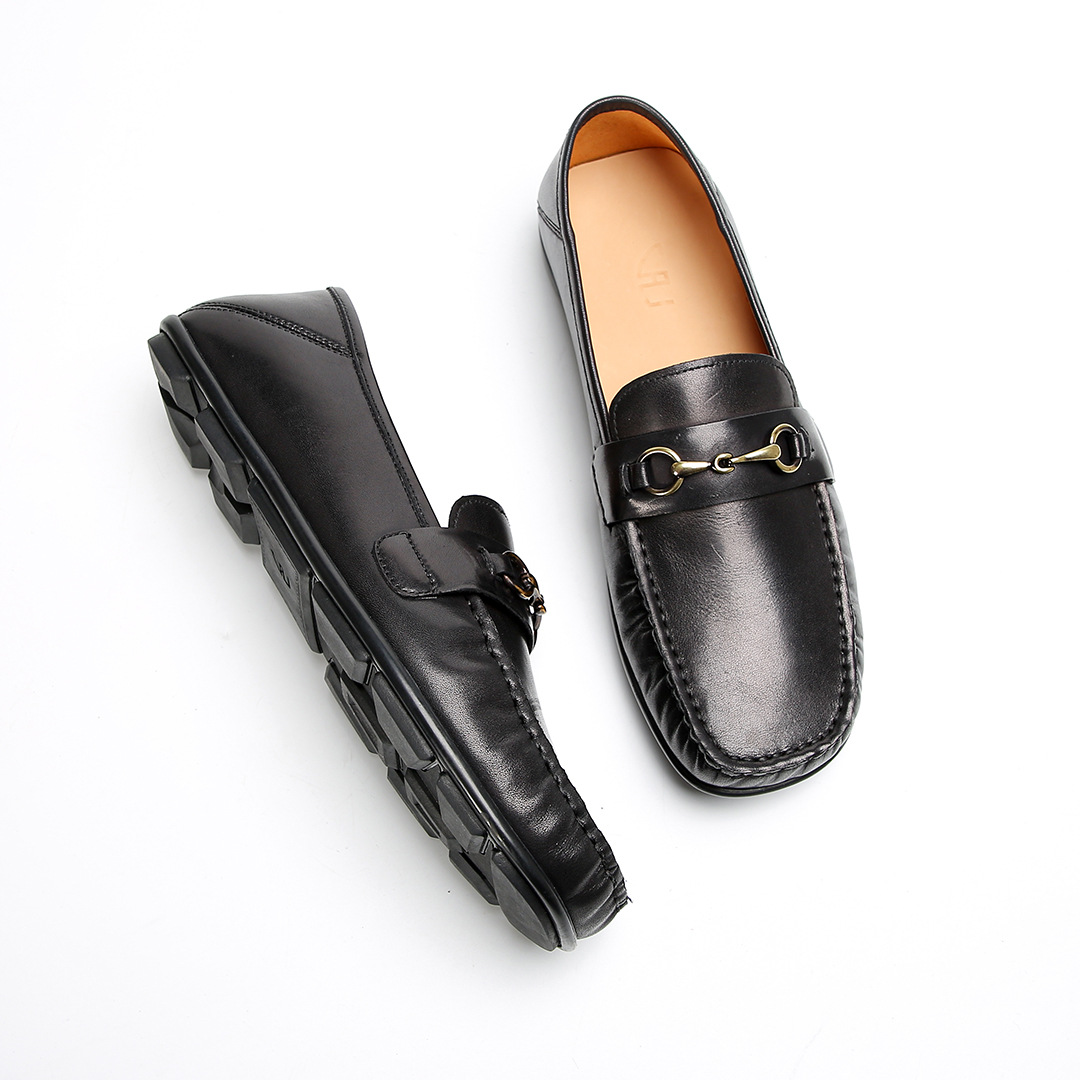 Giày Nam GD99 – Giày Lười Một Chân Da Bò Lớp 1, Mũi Len Kiểu Anh 2025_thumbnail_4