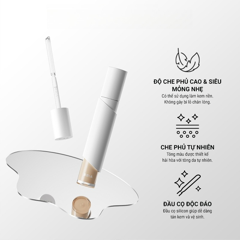 [BBIA] Kem che khuyết điểm Bbia Eau Stay Concealer đầu cọ spatula 8.5g