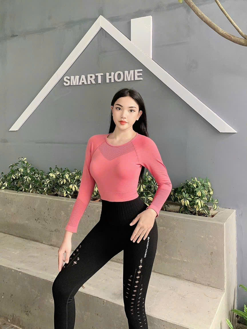 Áo Croptop Thể Thao Tay Dài Trơn F.21_thumbnail_6