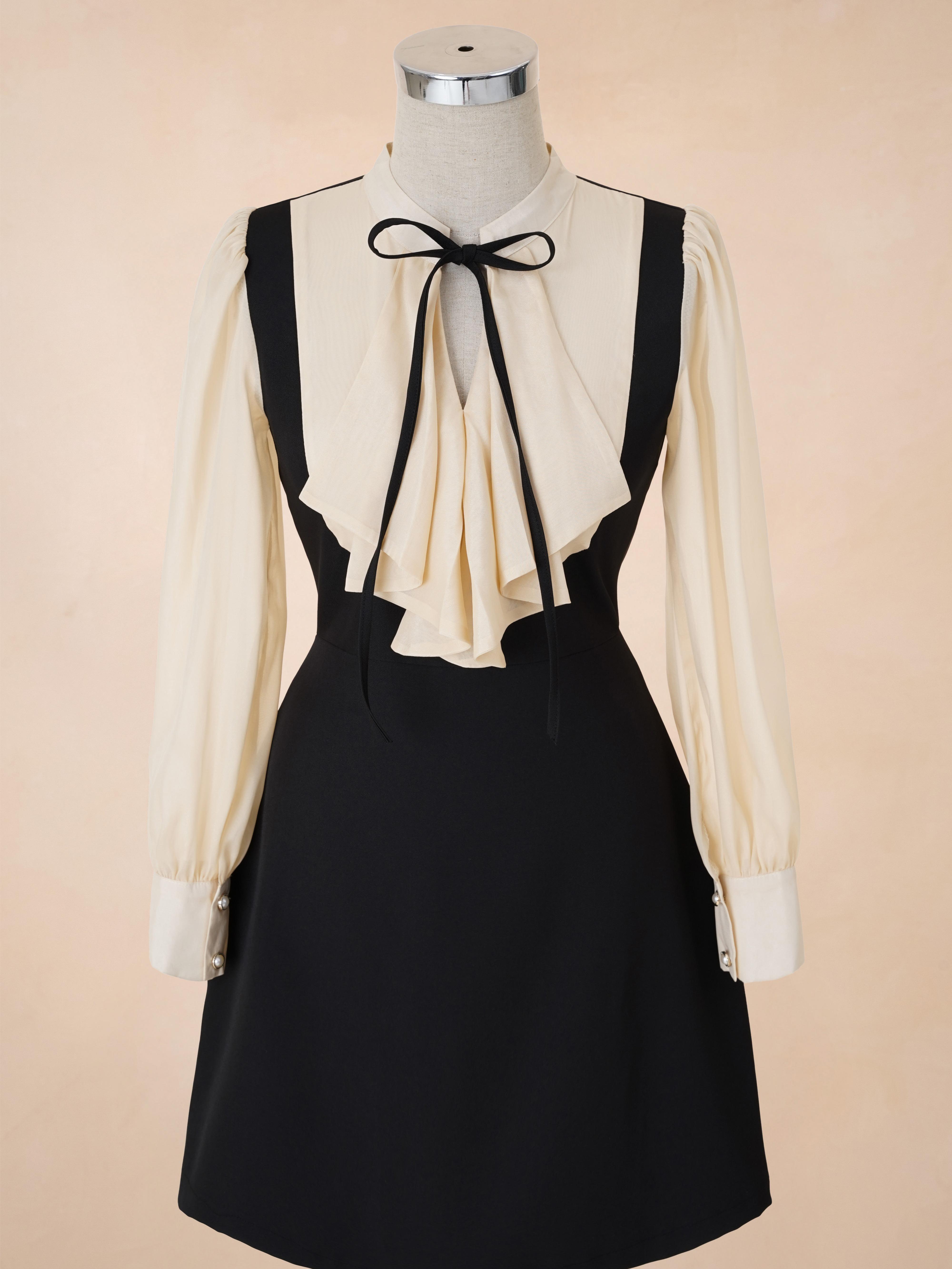 Đầm Chữ A Phối Cổ Bèo