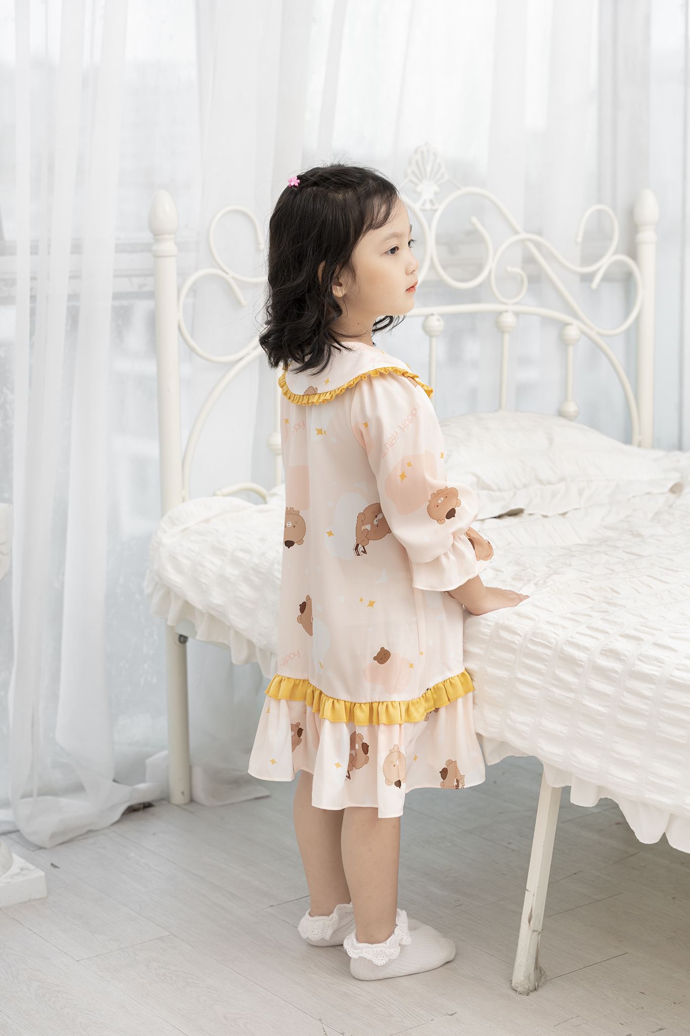 [ Outfit mềm mại ]Váy lụa đuôi cá cổ sen_thumbnail_3