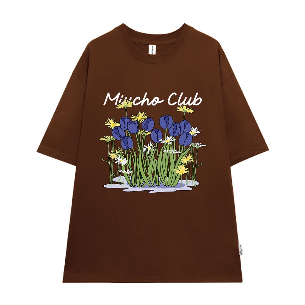 Áo thun local brand form rộng nam nữ vải cotton ATD1155 Miucho tay ngắn cổ tròn in mix_thumbnail_0