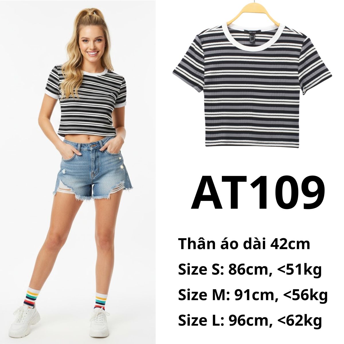 AT109 - Áo thun crop F21