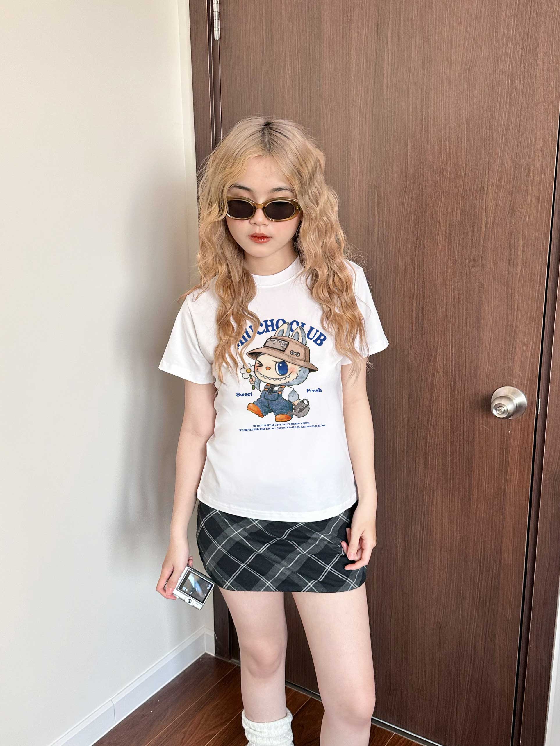 Áo baby tee labubu form ôm ABD1315 Miucho tay ngắn cổ tròn hotrend in mix_thumbnail_3