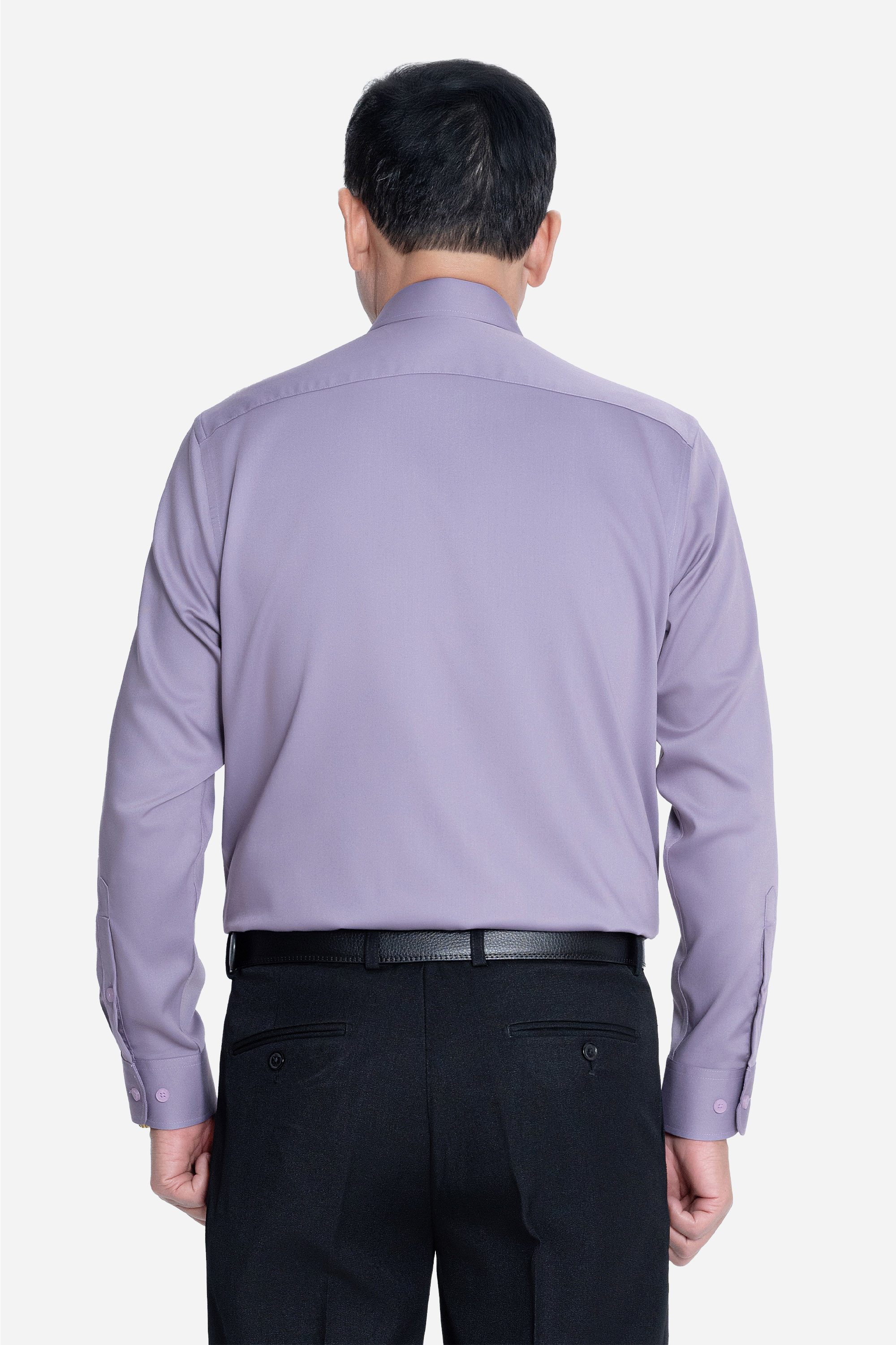 Sơ Mi Trơn Dài Tay Nam Trung Niên ANCHI Chất Liệu Sợi Sồi Cao Cấp Màu Trắng_thumbnail_20