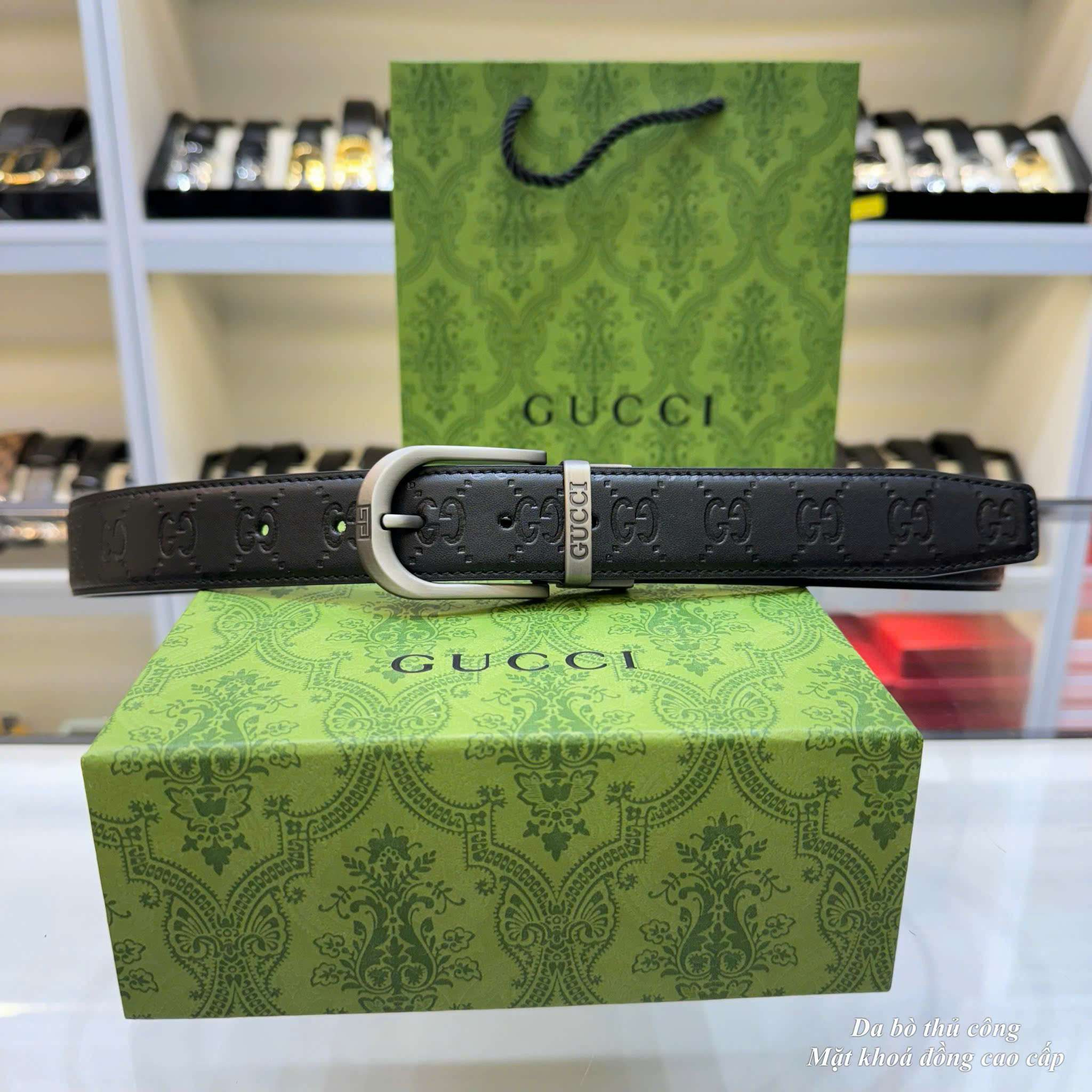 Thắt lưng Gucci Classic Leather Belt with Metal Buckle_thumbnail_3