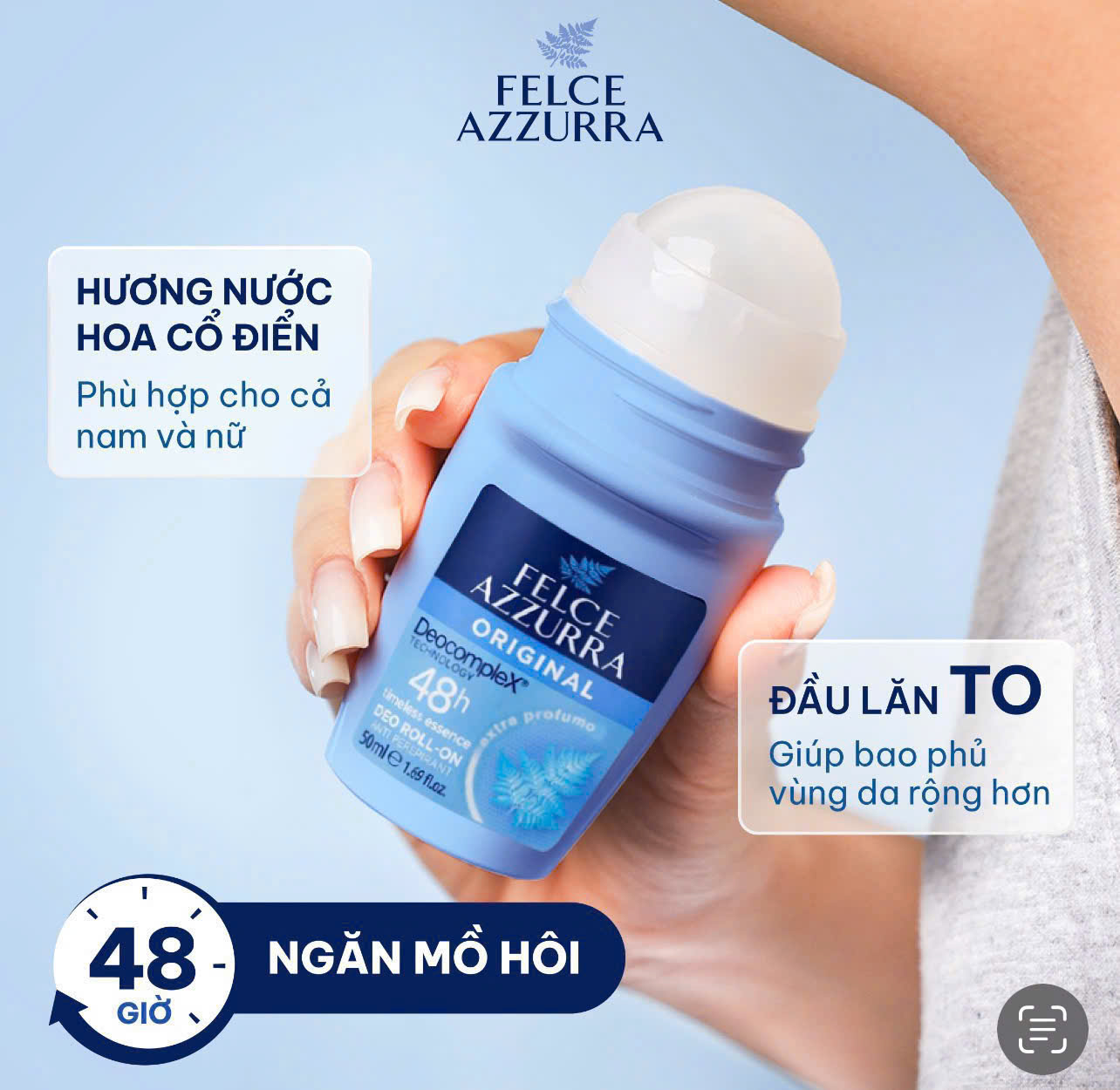 Lăn Khử Mùi Felce Azzurra 50ml_thumbnail_4