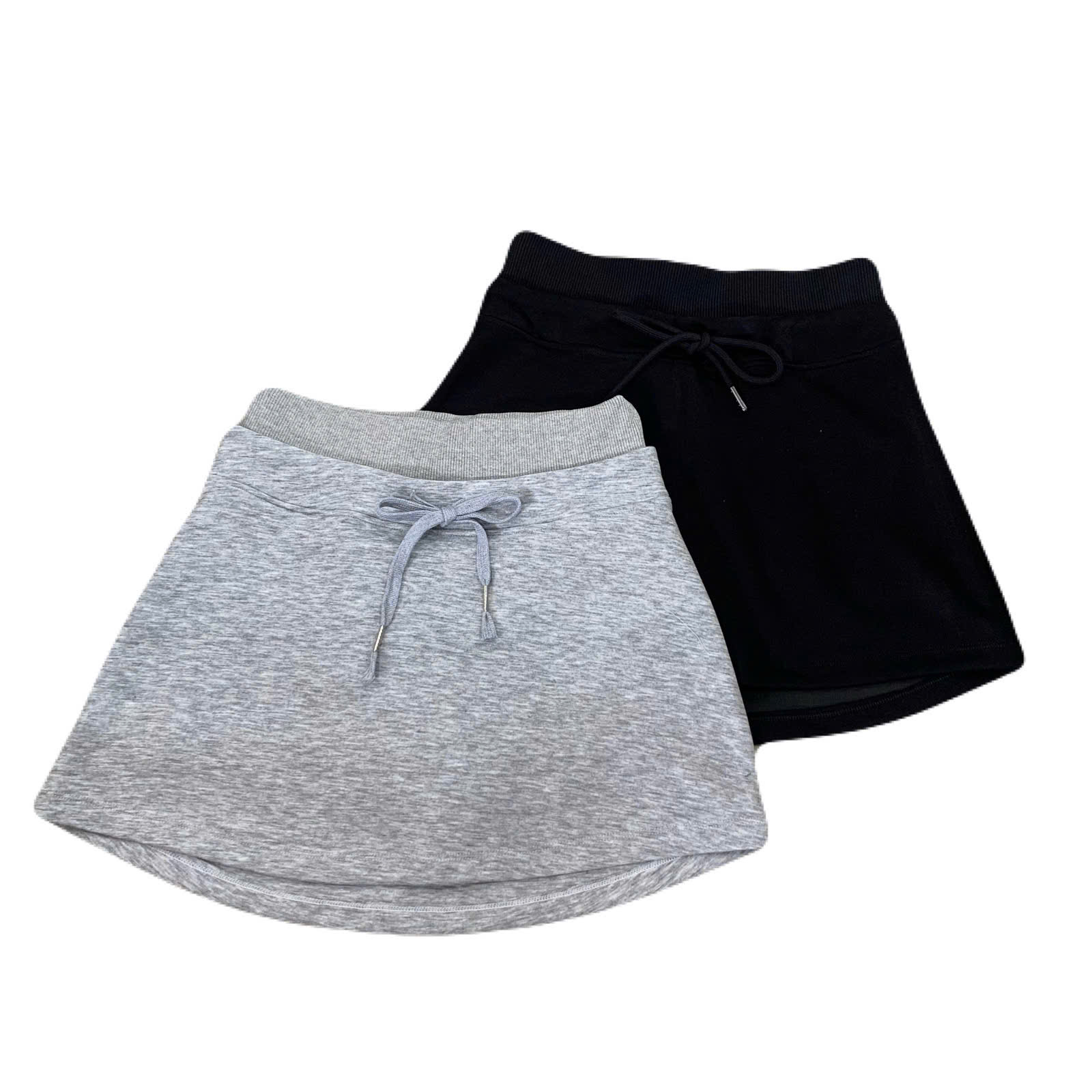 HS63 Chân váy ngắn lưng thun ( XÁM )