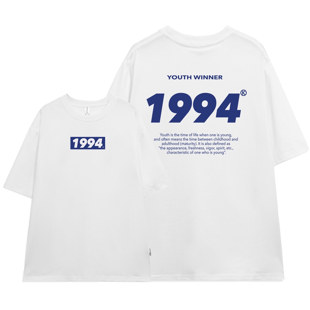 Áo thun unisex form rộng chất vải cotton dành cho nam nữ Miucho AT283 in năm sinh 199x_thumbnail_13