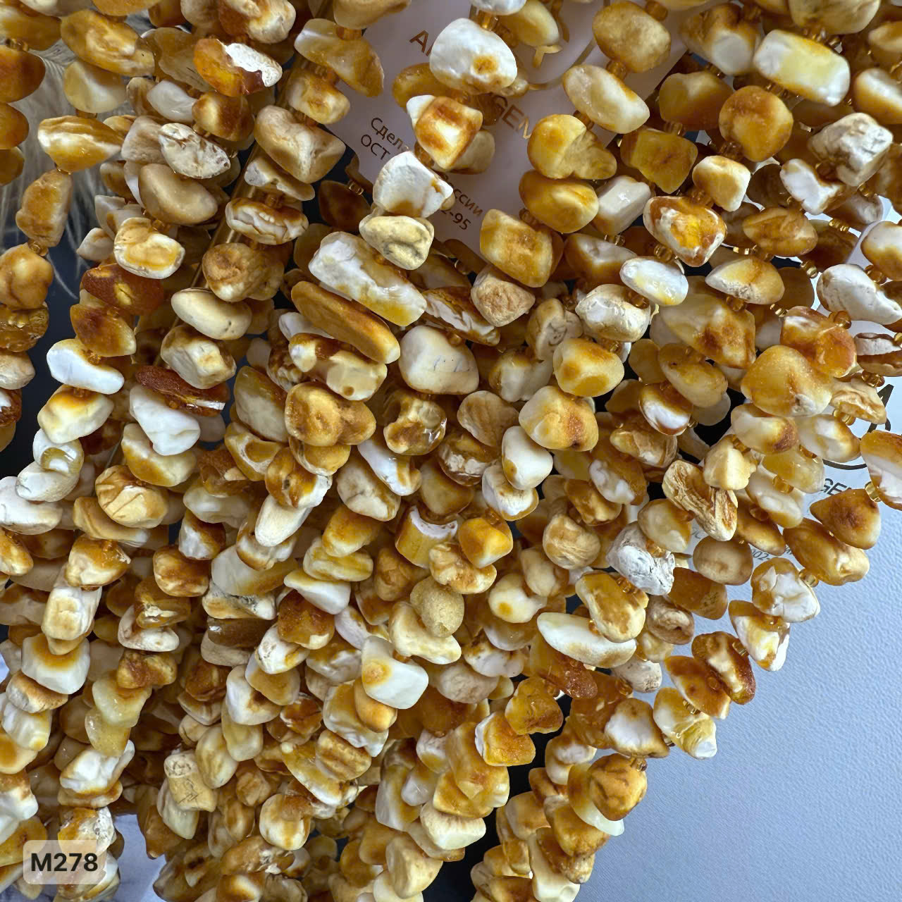 Chuỗi Hổ Phách Thô Bạch - M278_thumbnail_1