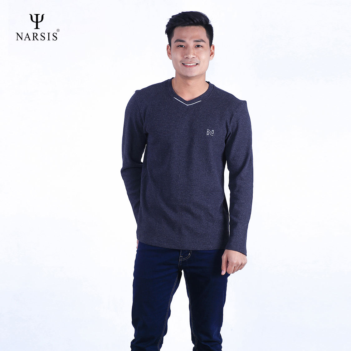 ÁO NAM THU ĐÔNG D7090 NARSIS CHẤT LIỆU THOÁNG MÁT, DỄ CHỊU, THOẢI MÁI CẢ NGÀY, DỄ VẬN ĐỘNG_thumbnail_2