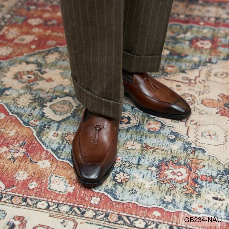 GB234 - Giày Nam Lười Da Bò Thời Trang Hàn Quốc Đế Cao Su Thoáng Khí_thumbnail_18