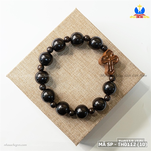 Vòng mân côi gỗ mun sừng 14ly_thumbnail_2
