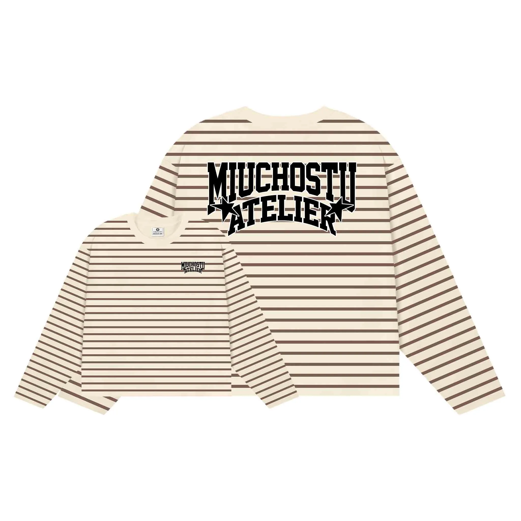 Áo thun nam form boxy Miucho thun borip dày dặn thoáng mát local brand tay dài kẻ sọc in mix 2725_thumbnail_3