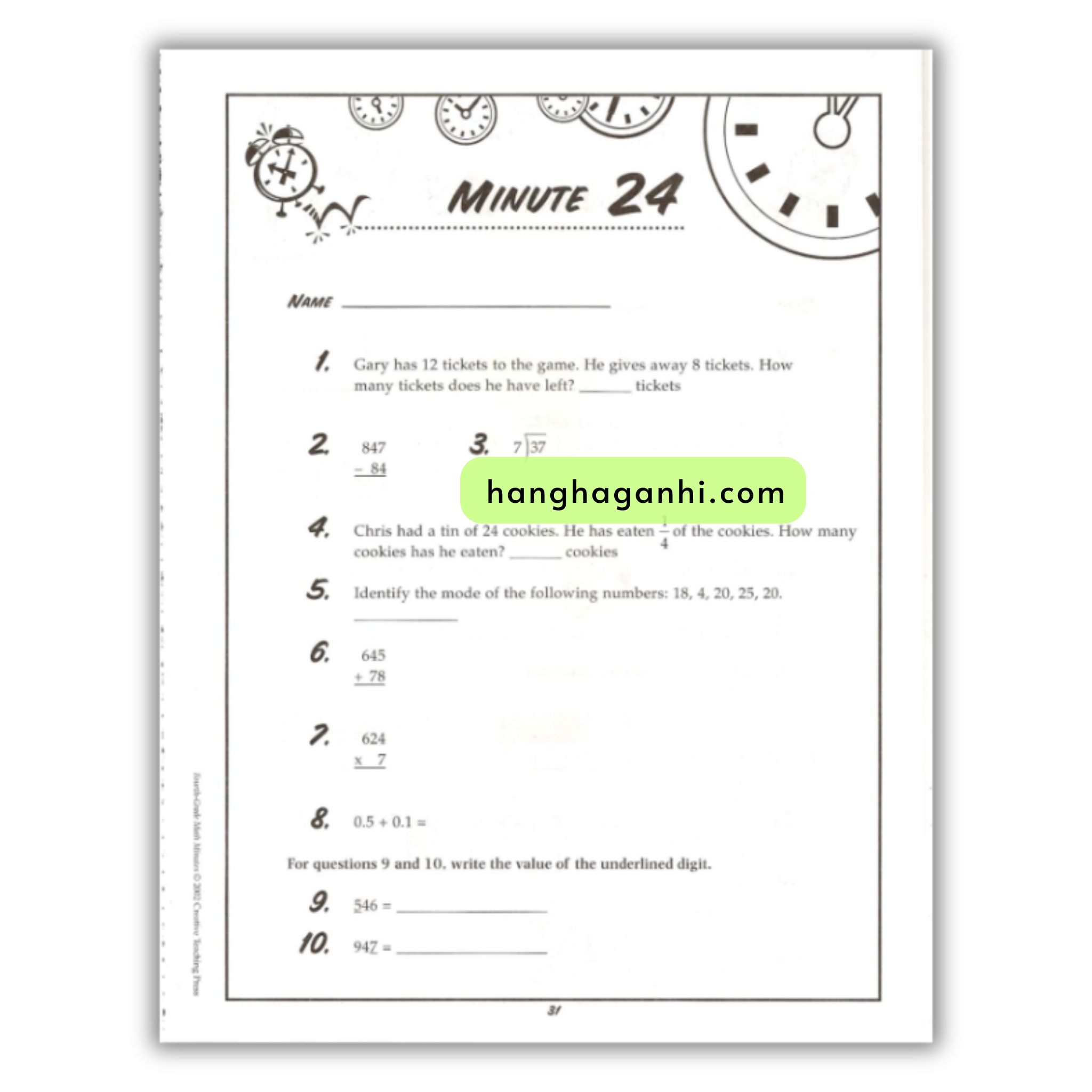 Math Minutes Grade 4- Sách Toán Tiếng Anh cho bé lớp 4_thumbnail_5