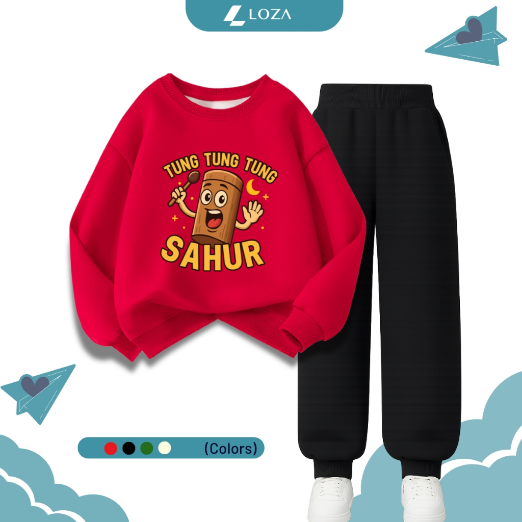 Set bộ nỉ bé trai in hình Tung tung tung sahur - Loza Kids BI524_thumbnail_2