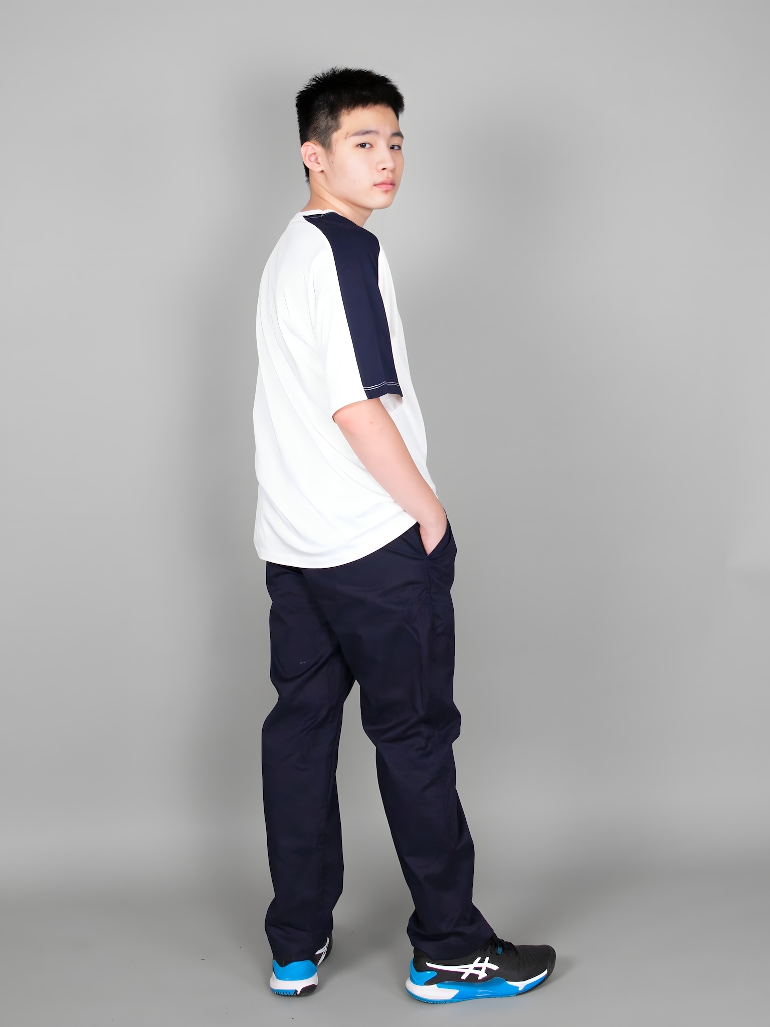 Quần kaki navy túi chéo ống xuông_thumbnail_4