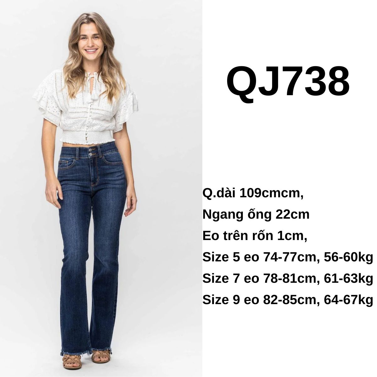 QJ738 - Jeans loe nhẹ