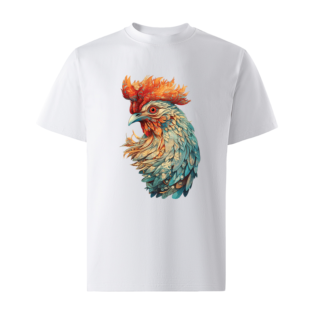 Áo thun nam form rộng 12 con giáp tuổi Dậu ATD486 Miucho Iconic cotton cổ tròn in graphic_thumbnail_0