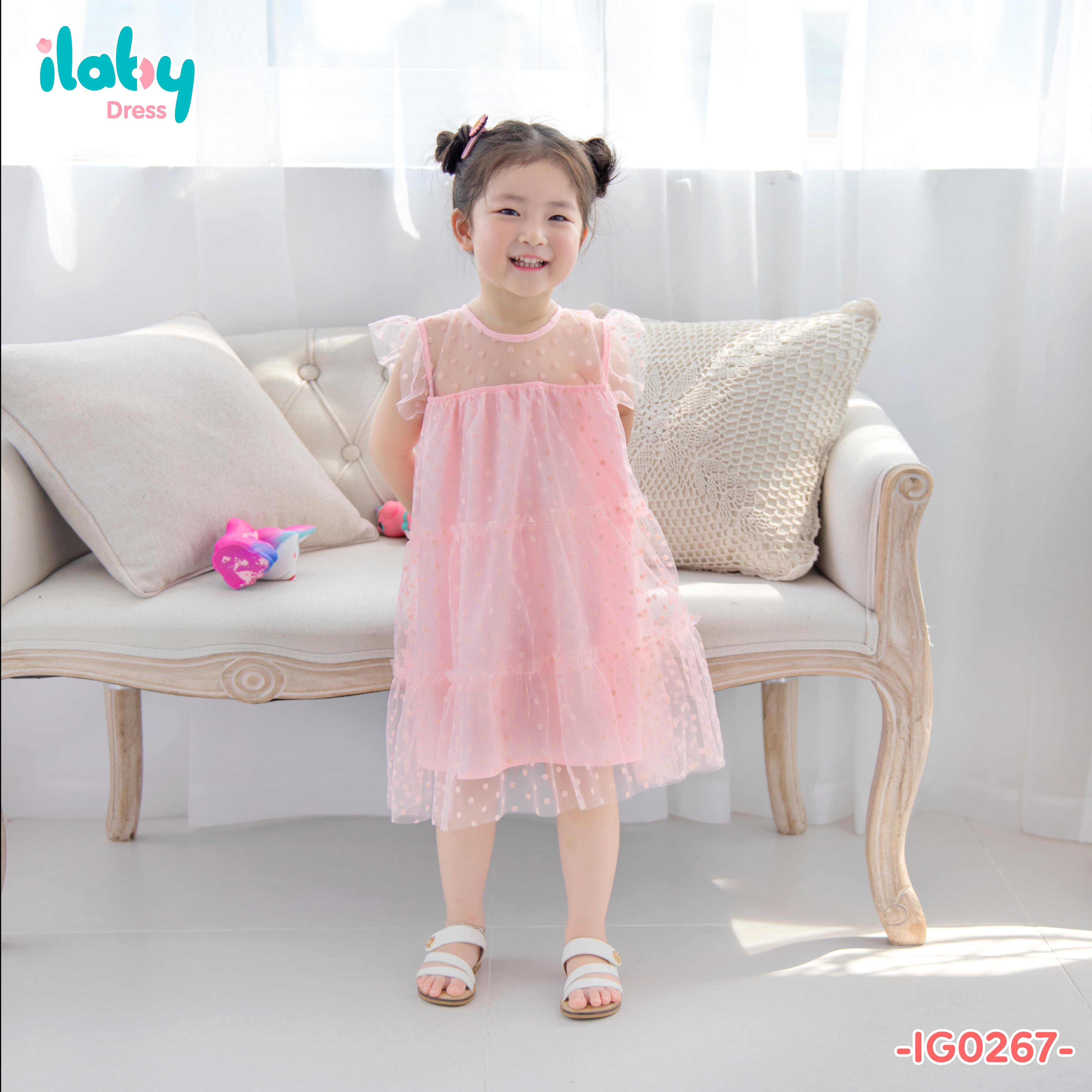 Váy voan lưới chấm bi nhung_thumbnail_0