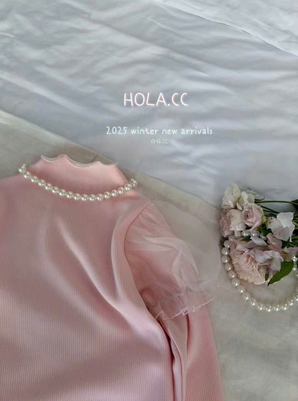 (G280) Áo nỉ lót lông tay bông màu hồng