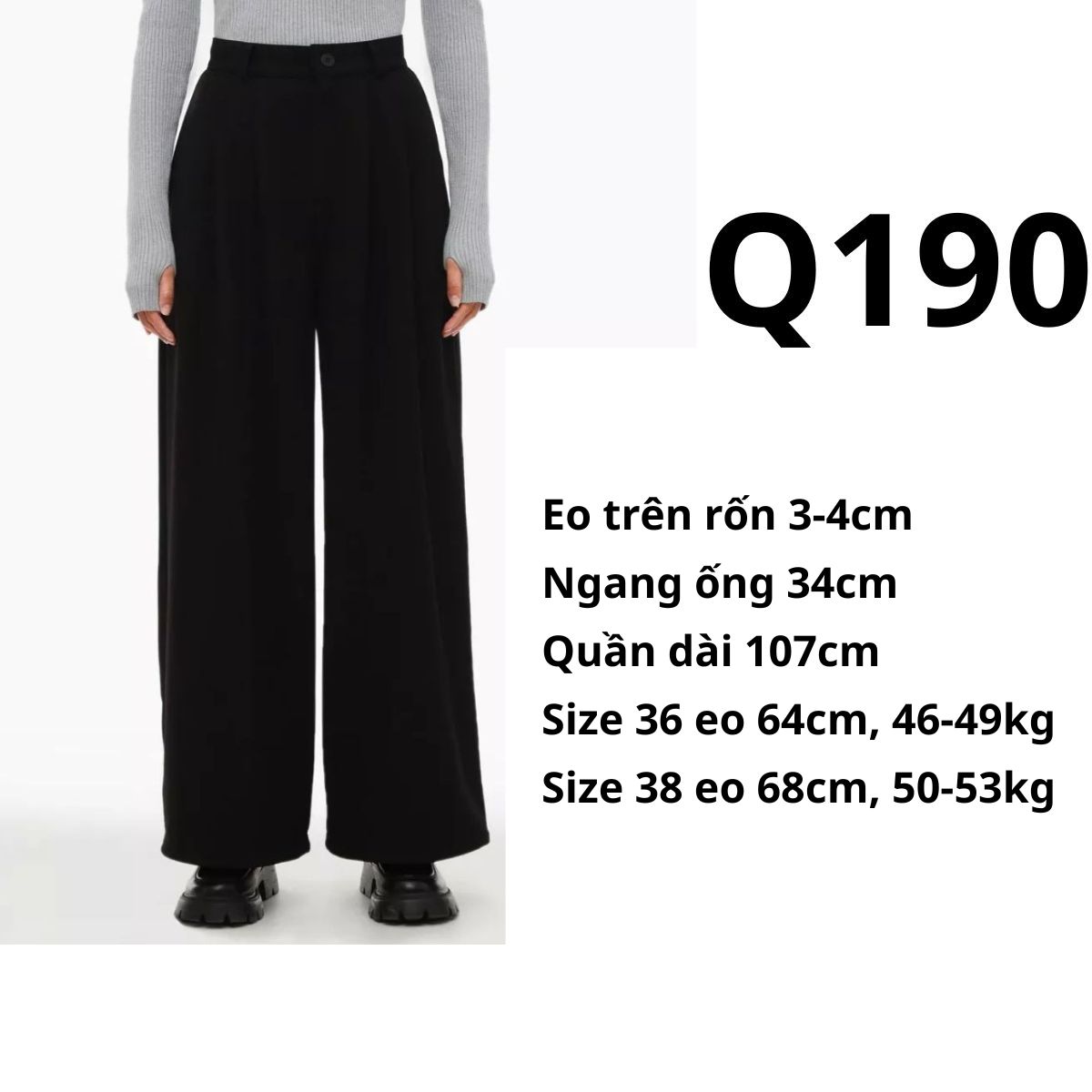 Q190 - Quần Ống Rộng GJ